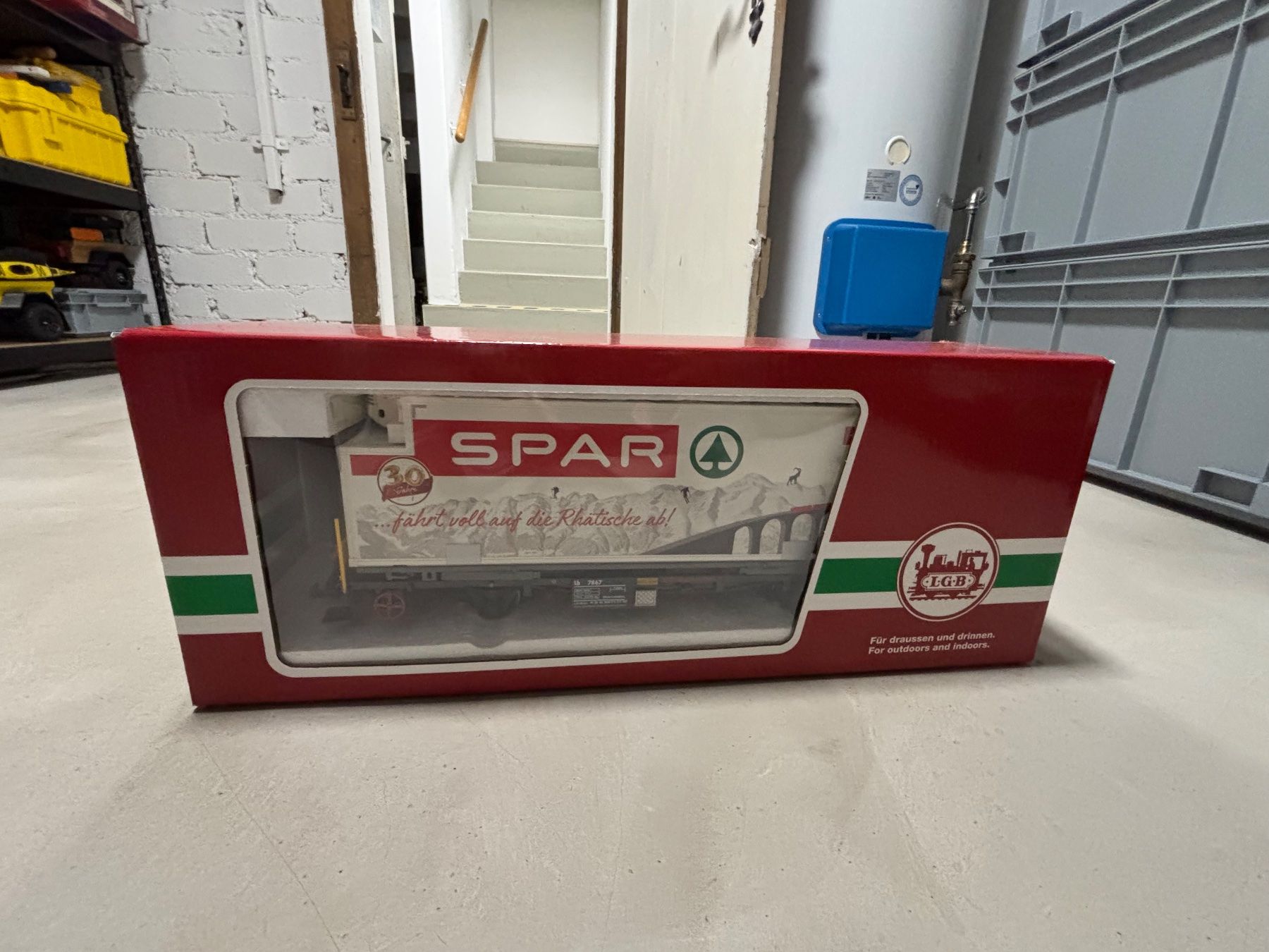 LGB Modellini di ferrovie: LGB Wagen 46897 Spar – Nuovo e nell'imballaggio originale da Langendorf venduto da Blechfahrzeuge 8