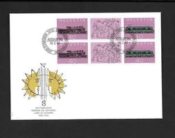 FDC S75 im Paar 100 Jahre Gotthard-Bahn ET Bern 18.2.1982