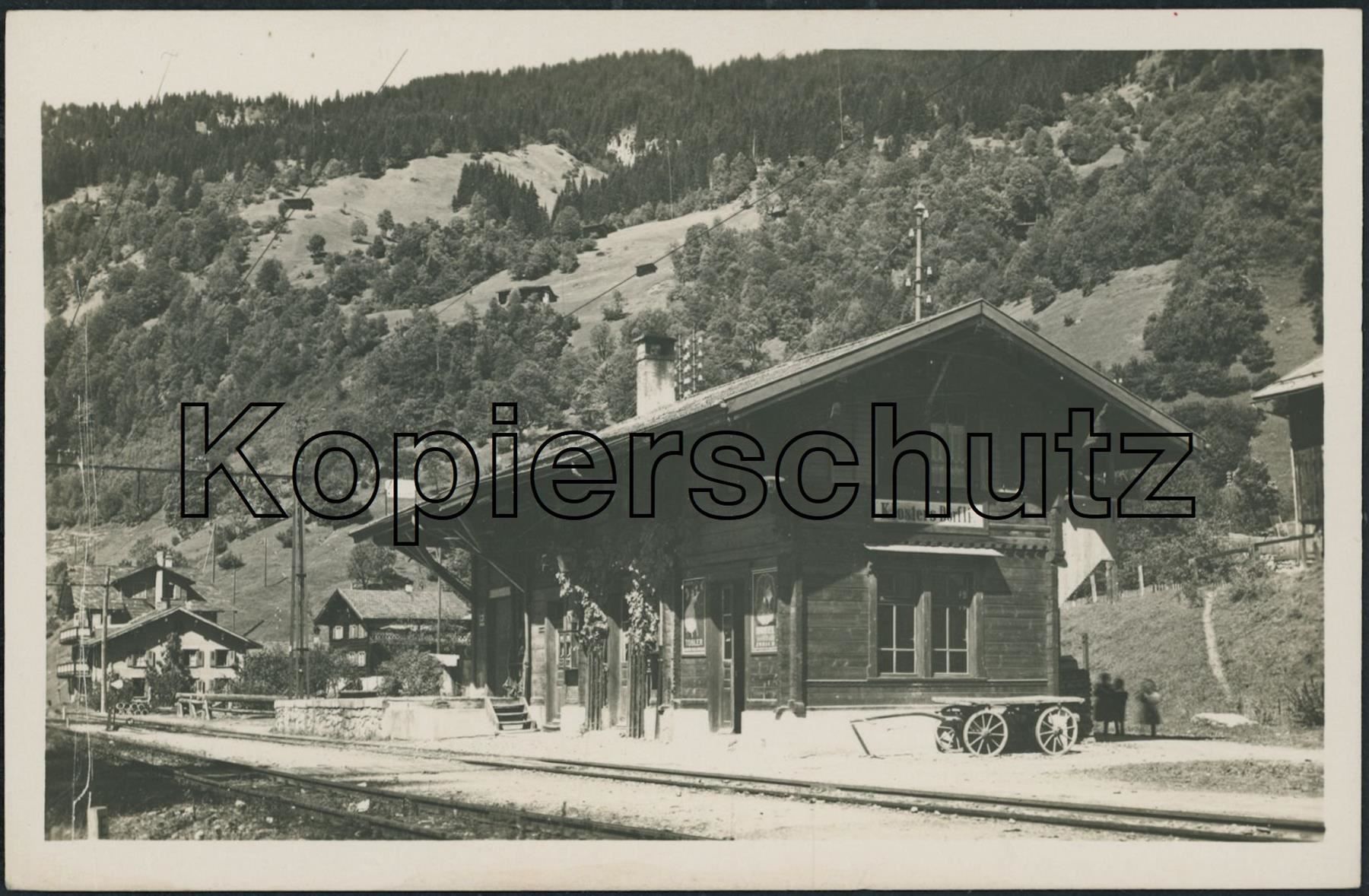 Cartoline postali: GRS Klosters Dörfli - Bahnhof - Bahn RhB – Usato da Schindellegi venduto da dolpitz