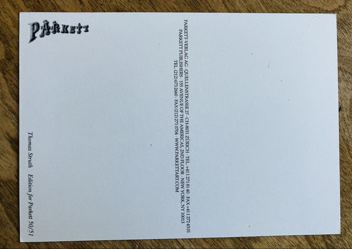 Cartoline postali: AK Thomas Struth – Nuovo (secondo la descrizione) da Buchs AG venduto da Allerleis 1