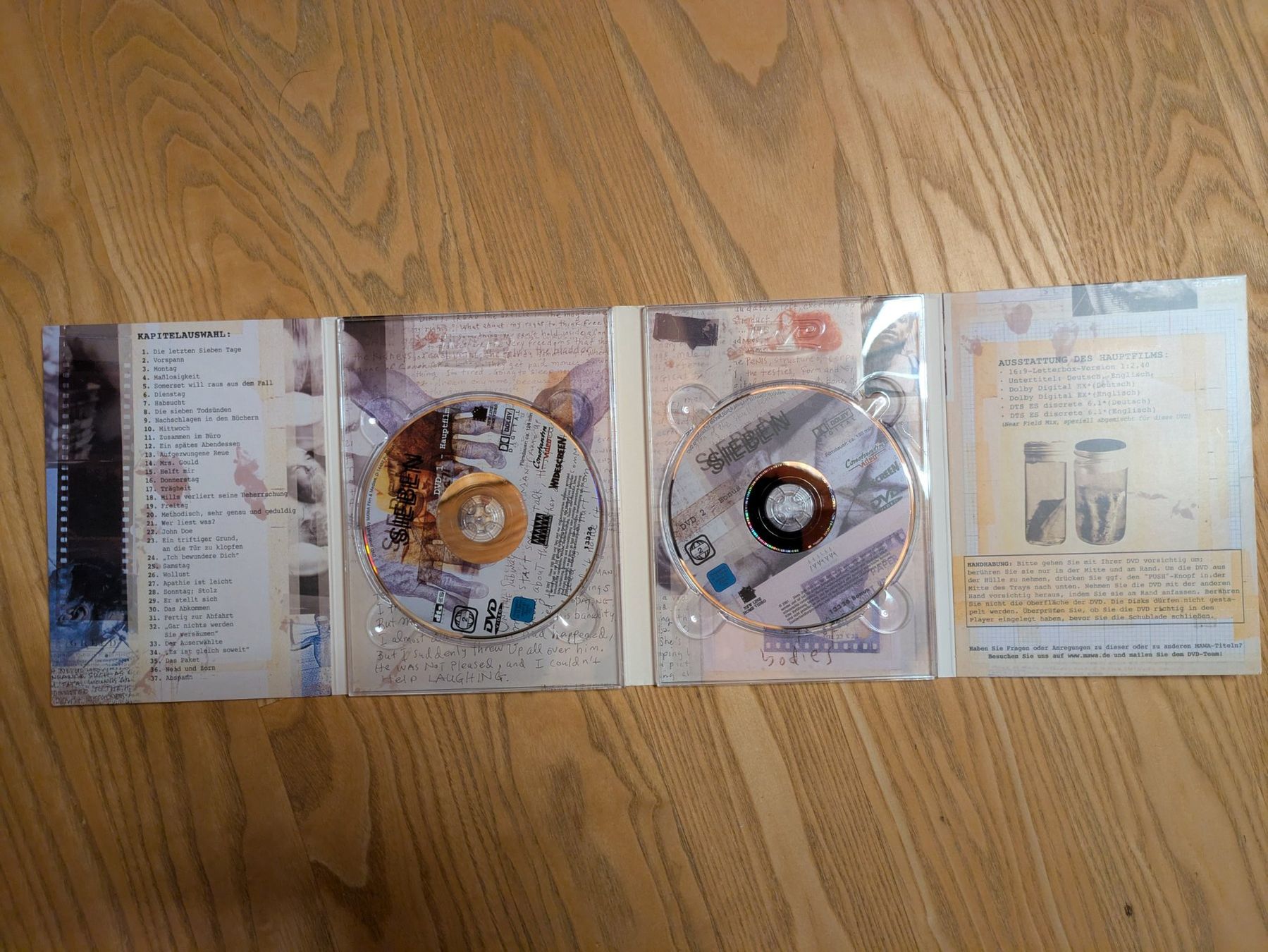 Tutti i DVDs: 2 DVDs: "Sieben" (Platinum Edition) – Usato da Männedorf venduto da Pacer19 2