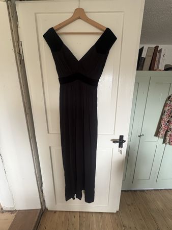 Robe longue de soirée Maje noire taille 1 avec étiquette