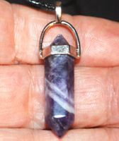 Halskette D-940 – Säule Amethyst – ca. 3,3 cm