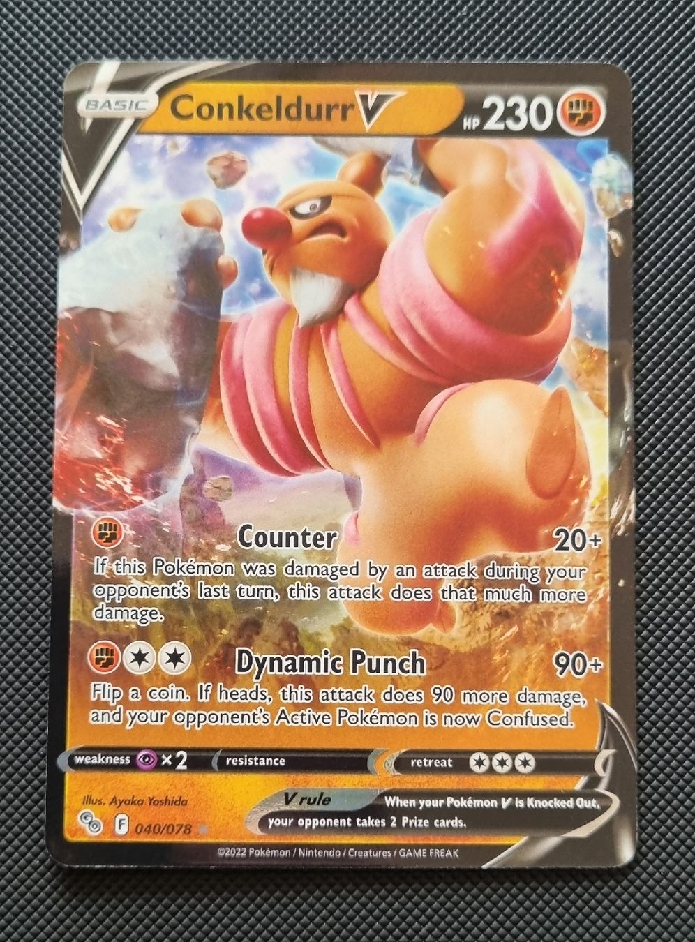 Pokémon Carte collezionabili: Pokemon Conkeldurr V – Nuovo (secondo la descrizione) da Oberbipp venduto da ret_6hxb 1
