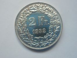 2 Fr. 1932 silber  Top Stück