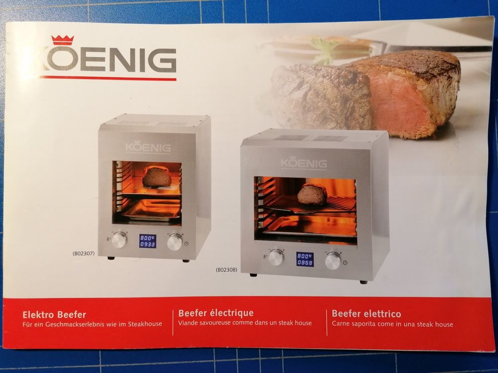 KOENIG Elektro Beef Grill XL, 850 Grad (!) Kaufen auf Ricardo