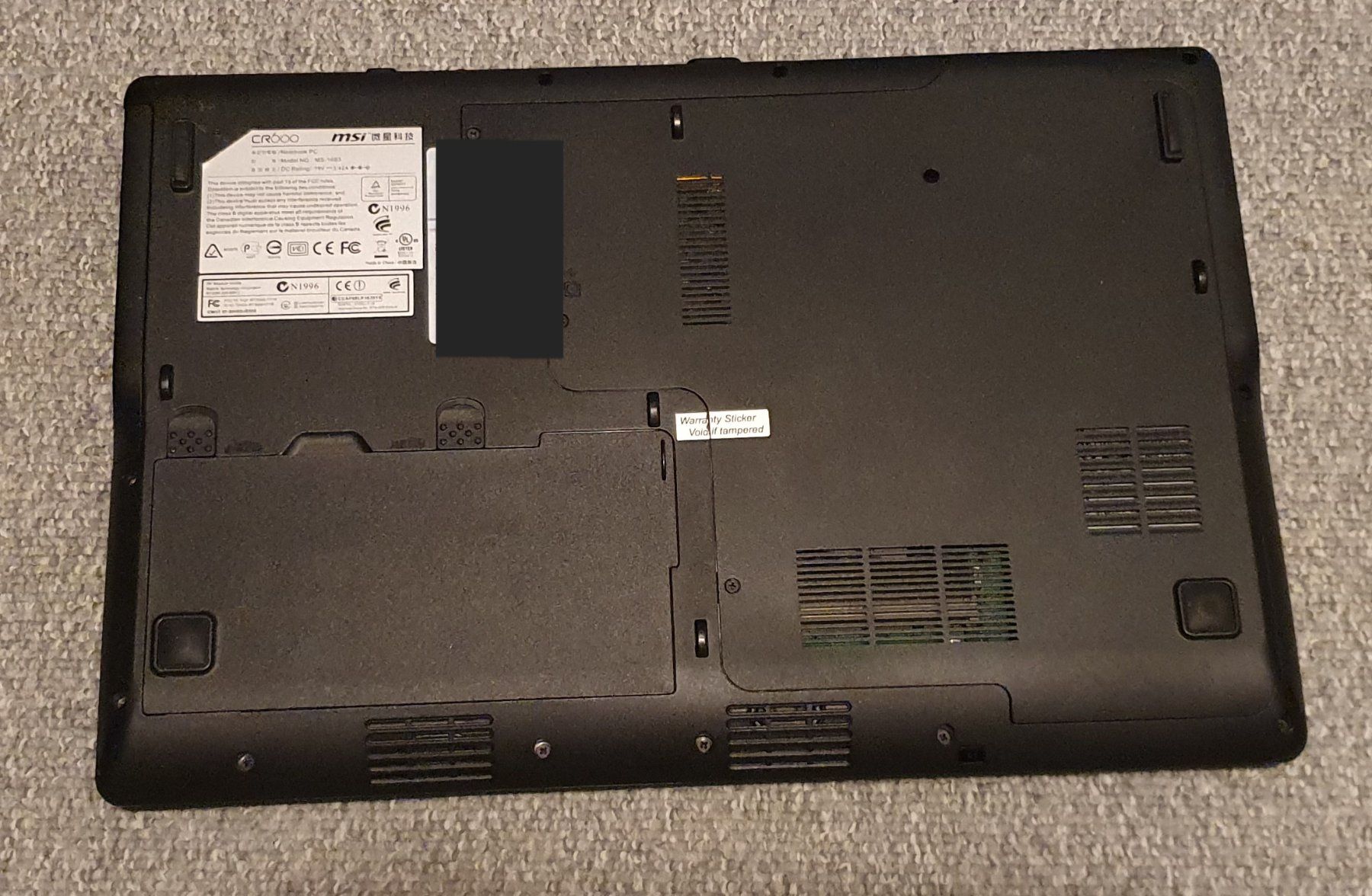 MSI Notebooks: MSI CR600 – Gebraucht aus Winterthur von E-Frosch 2