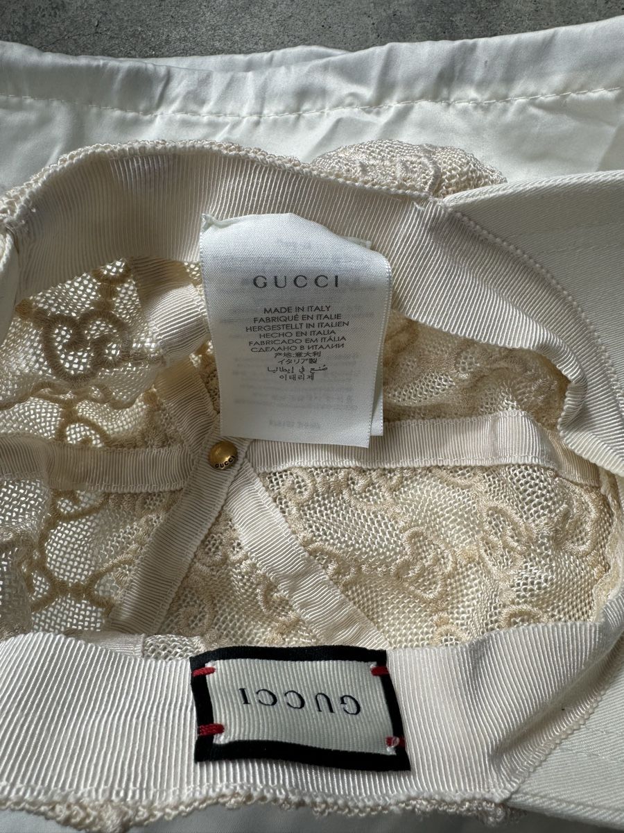 Gucci Copricapi, berretti & cappellini: Rare Gucci GG Monogram Lace Cap – Nuovo (secondo la descrizione) da Zürich venduto da forestF4iry 5