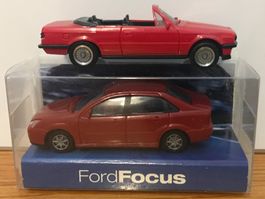 Herpa BMW Cabrio & Rietze Ford Focus