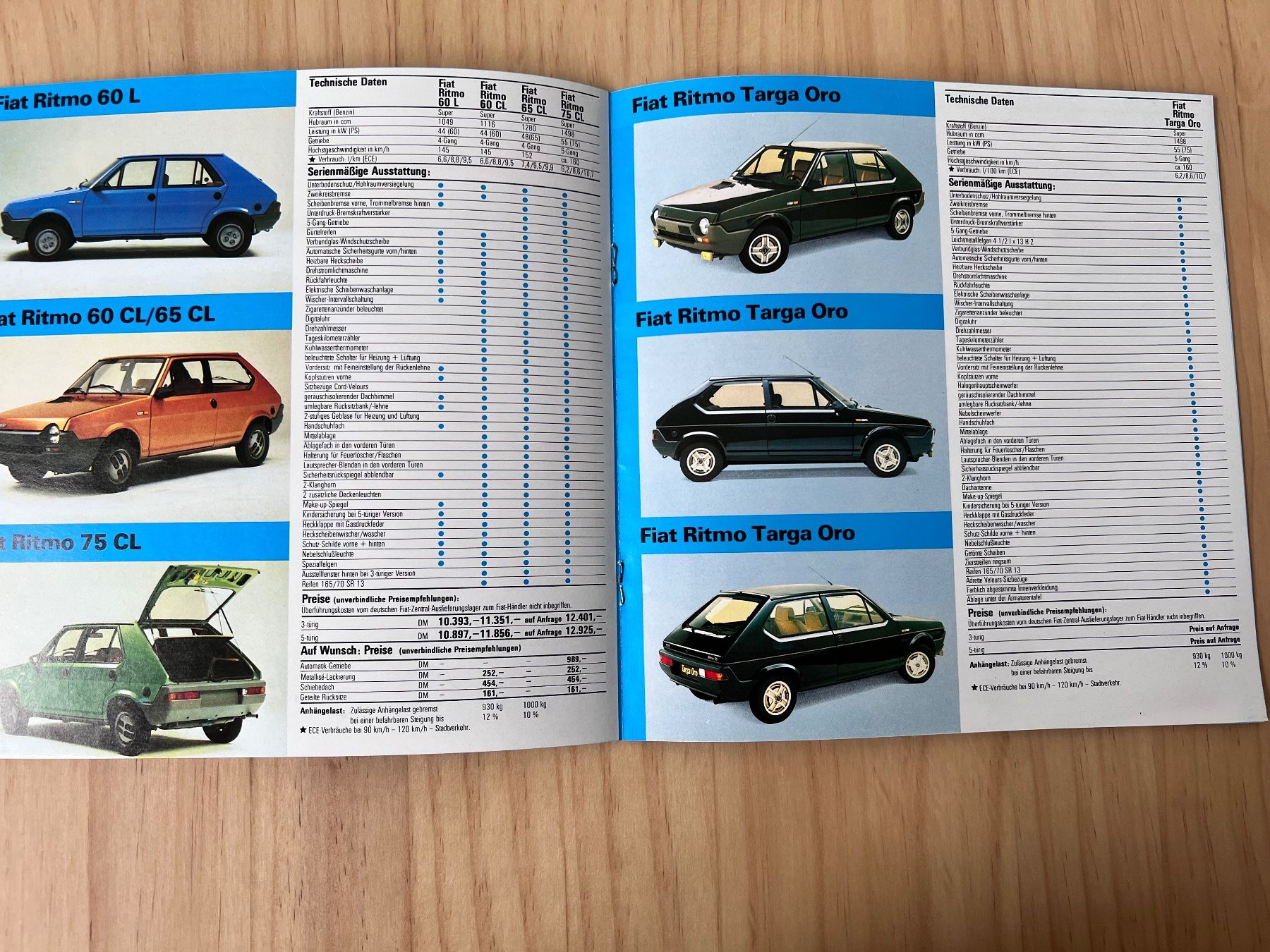 Fiat Dokumente: FIAT PKW Programm 1979 Prospekt mit Preisen – Gebraucht aus Münchenbuchsee von Volver64 4