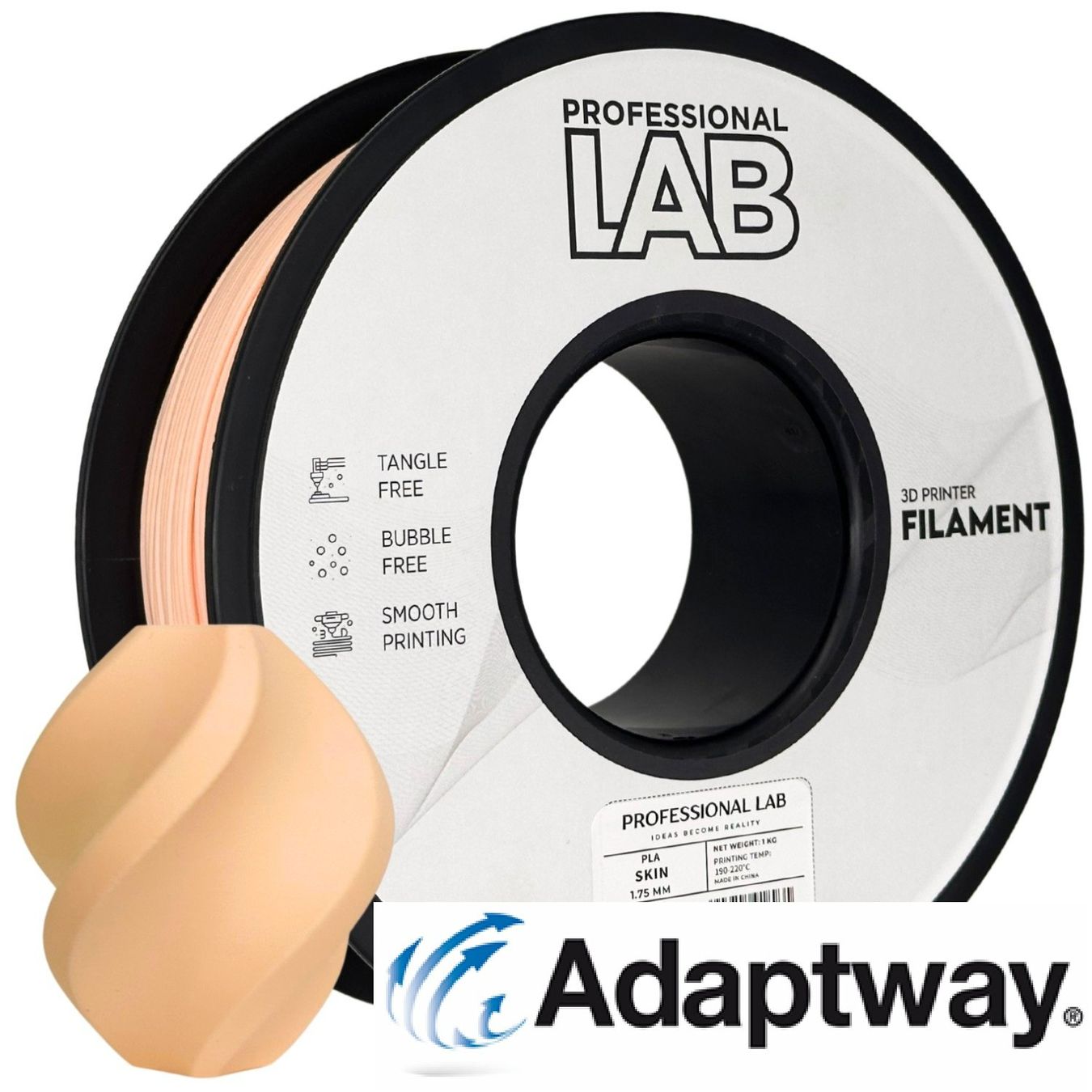 Stampanti 3D: PLA 1.75 mm, 1 kg, skin – Nuovo e nell'imballaggio originale da Anglikon venduto da Adaptway