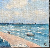 KÜNSTLER ?  AQUARELL MONOGRAMMIERT