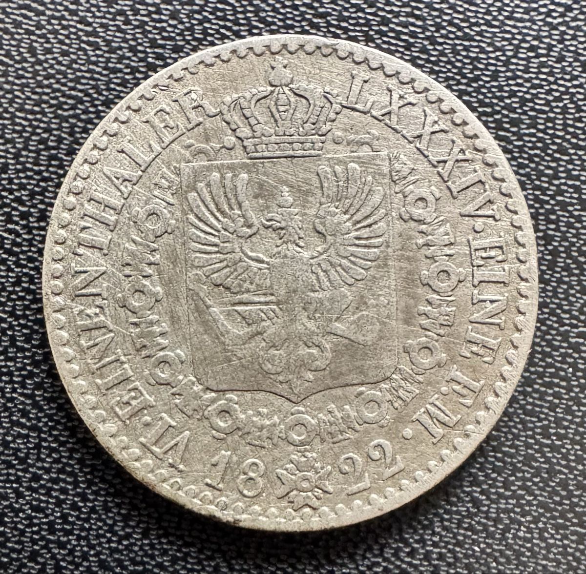 Toutes les monnaies: Preussen - 1/6 Taler 1822 – D'occasion à Meilen par coins4sale 1