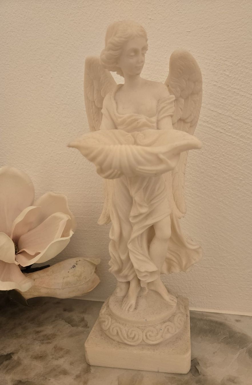 Statuette: Engel Figur Alabaster Handarbeit Vintage Deko – Usato da Rheinsulz venduto da Dred