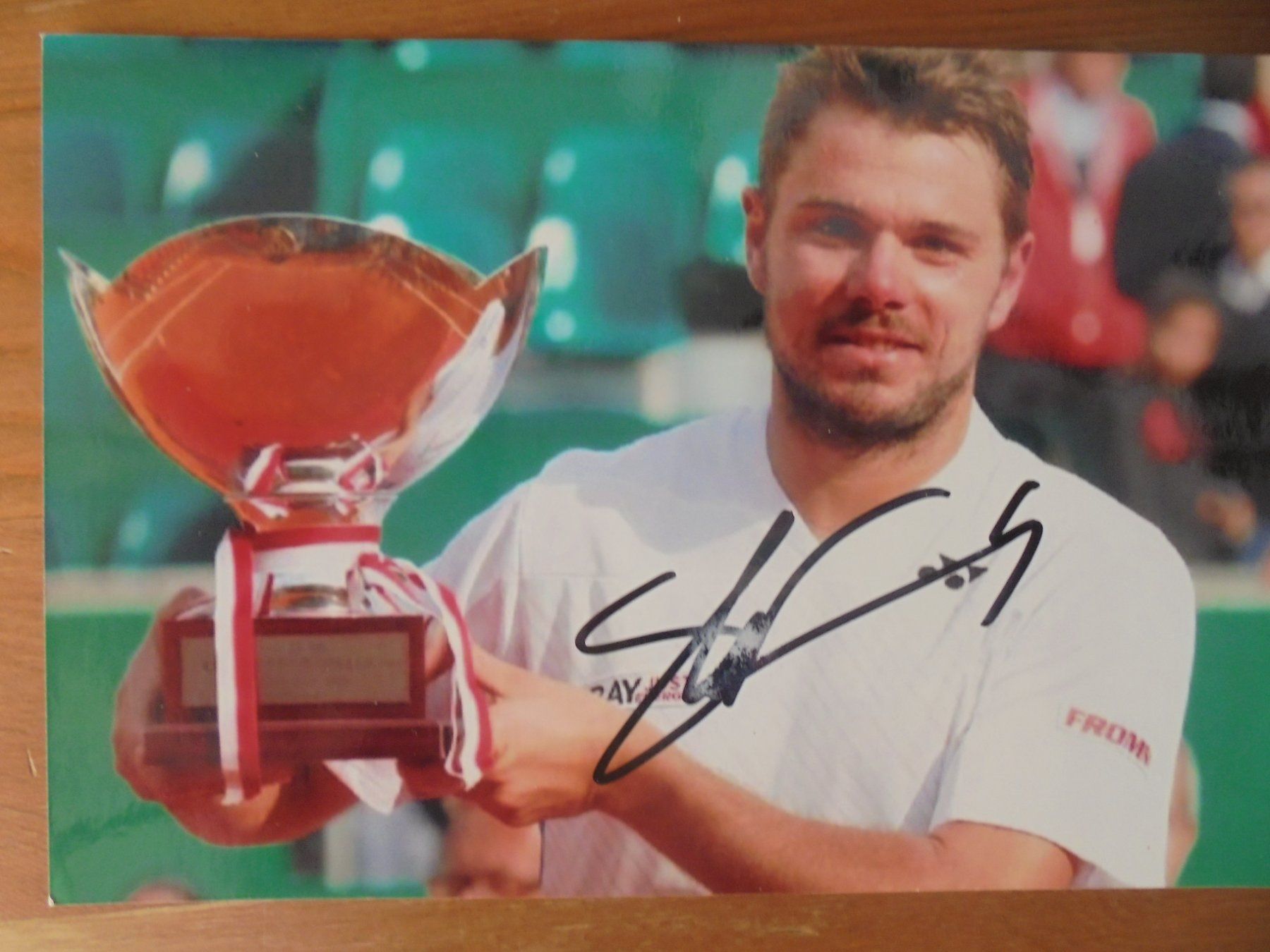 Autografi: Stan WAWRINKA, original Autogramm /Monte-Carlo 2014 – Usato da Eclépens venduto da Consuelo