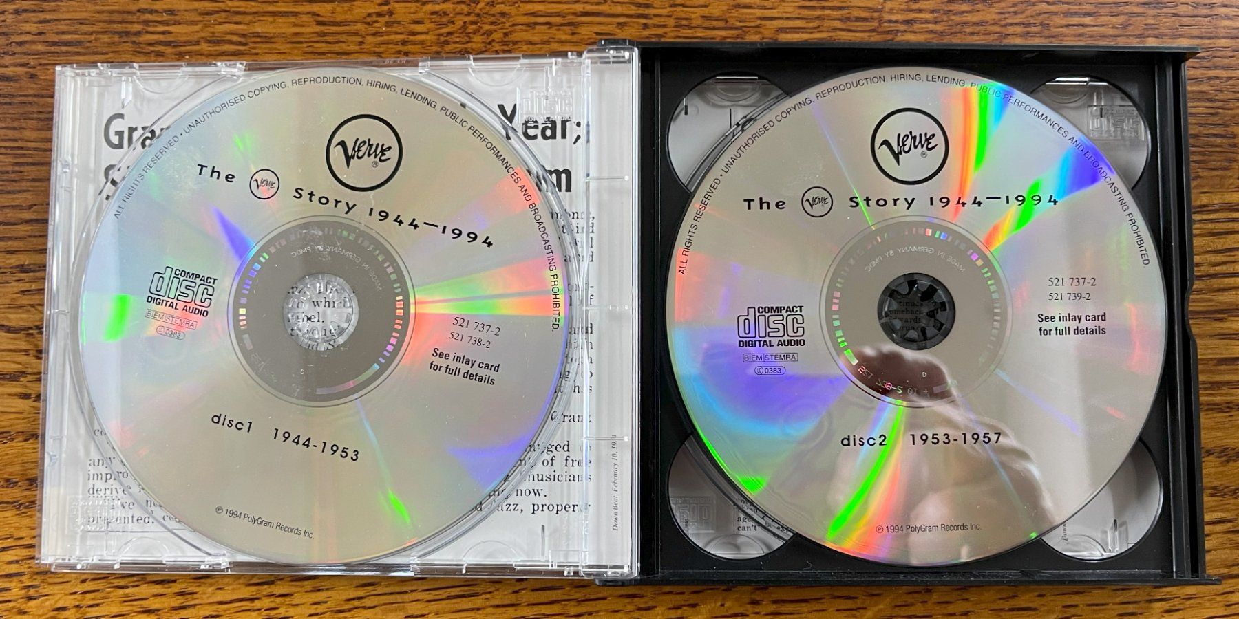 CD: 4CD-BOX: The Verve Story 1944-1994 – Usato da Oftringen venduto da Vucki 3