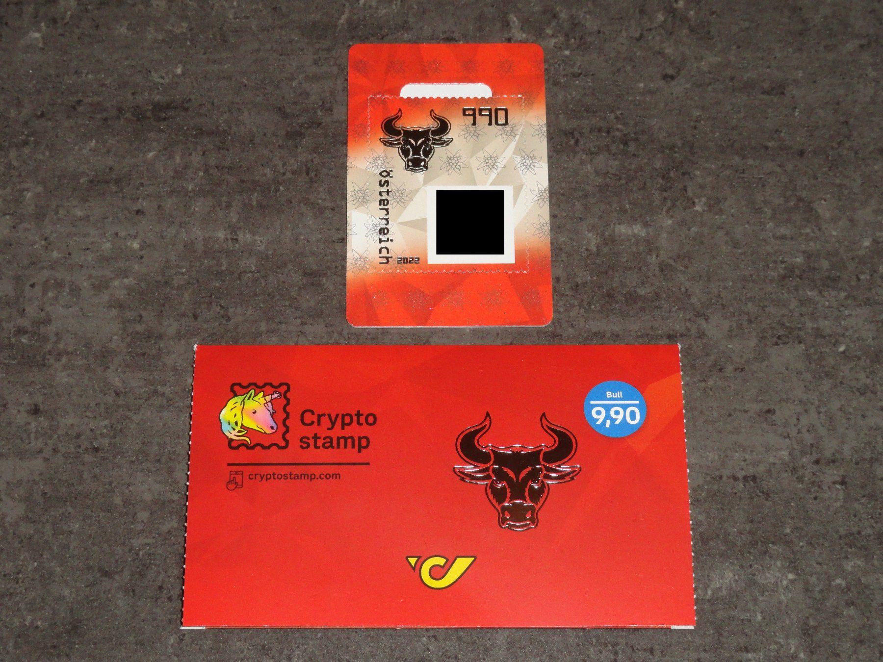 Tutti i francobolli: Crypto Stamp 4.0 Österreich: BULLE IN BLAU, 5-stelliger Code – Nuovo (secondo la descrizione) da Dagmersellen venduto da dribbeldrago10 3