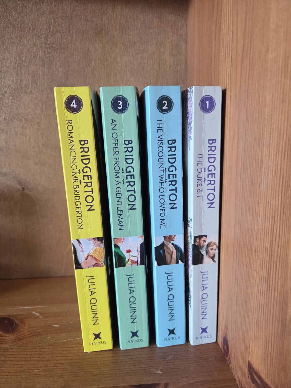 Libri: Bridgerton Band 1,2,3,4 Englisch – Usato da Gais venduto da ha-sa99 3