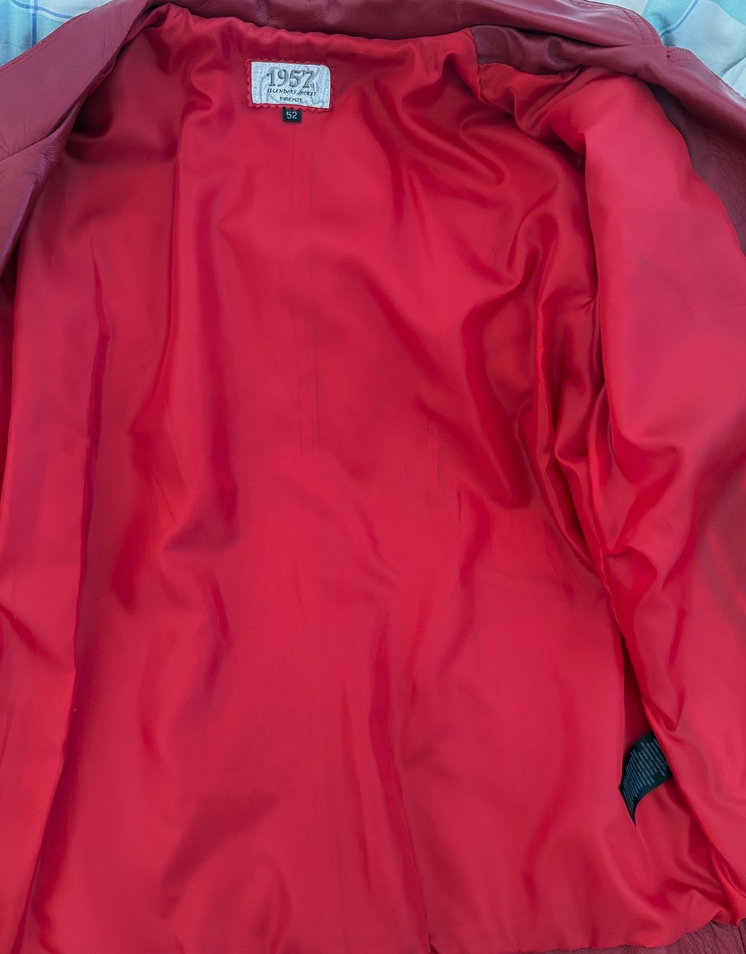Giacche: Rote Lederjacke 1957 Firenz, Gr. 52 – Usato da Kilchberg ZH venduto da KellerCI 3