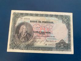 5000 Reis 1909 Rarität