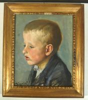 Sigrist Knabenportrait Aquarell