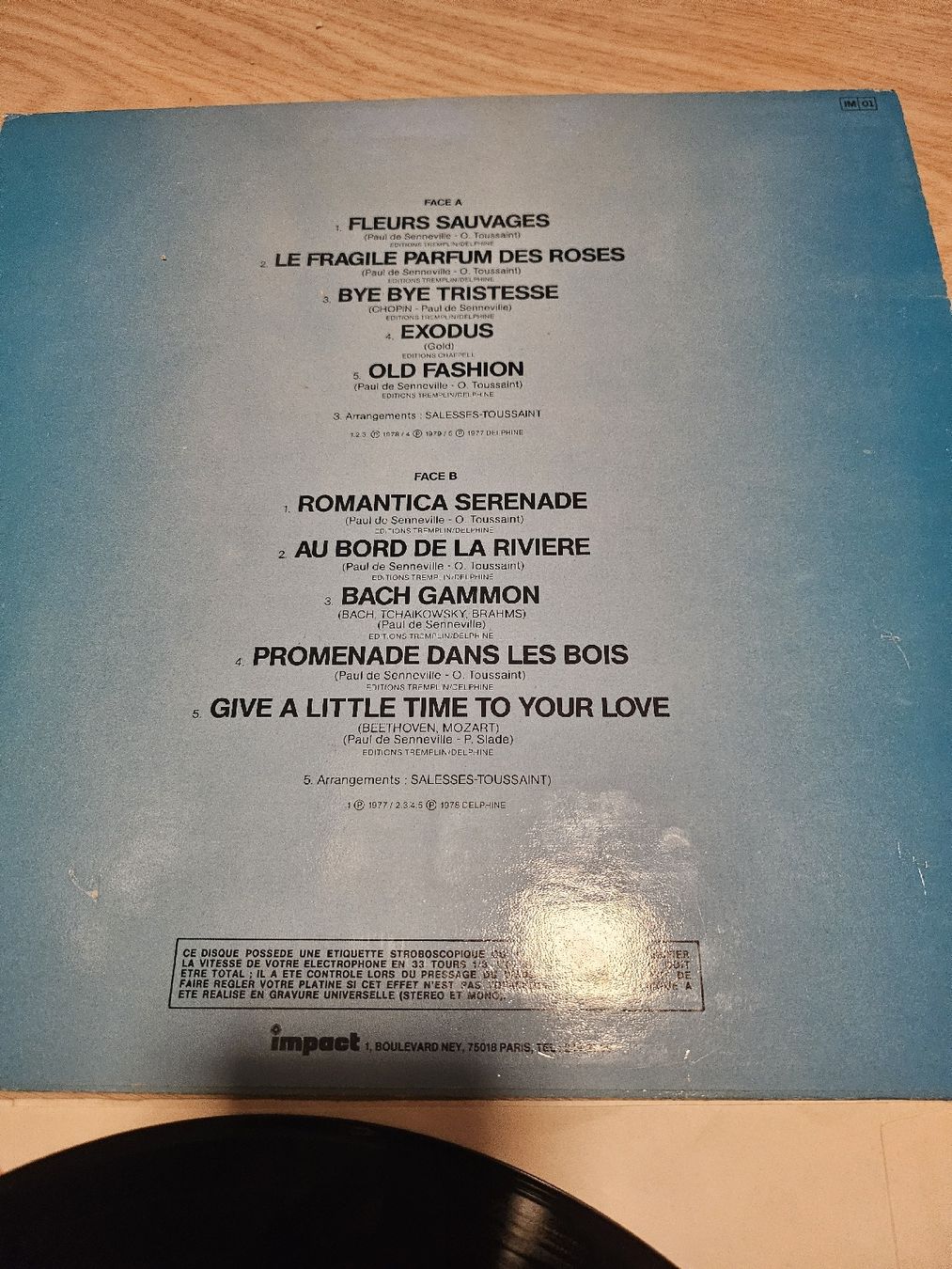 Dischi in vinile: Disque Vinyle Richard Clayderman - Fleurs Sauvages – Usato da La Joux FR venduto da car_ck96 3