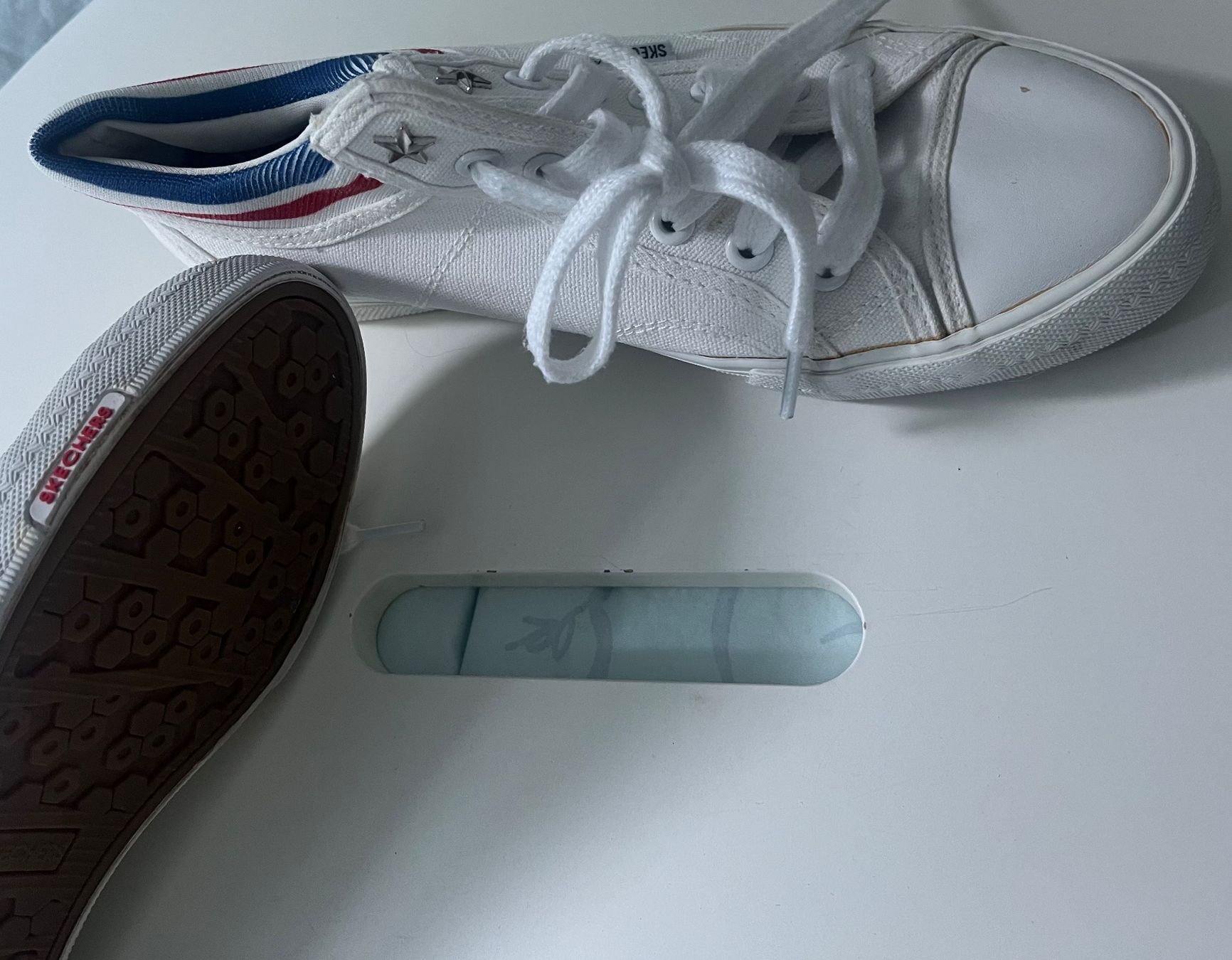 Skechers Damenschuhe: Skechers Sneaker weiss Gr. 38 – Gebraucht aus Baden von Sandra148 1