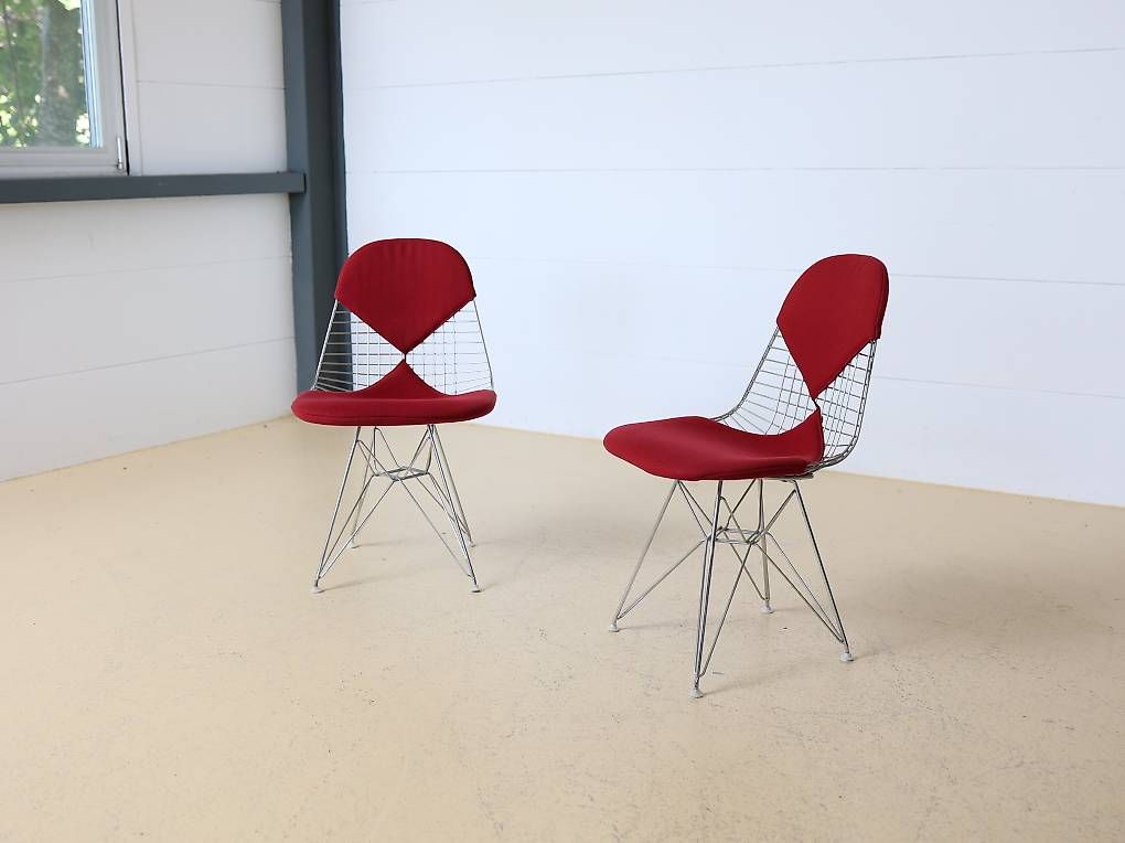 Vitra Sedie: VITRA Wire Chairs von Eames in Rot – Usato da Meinisberg venduto da atelier_TILIJA