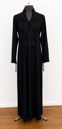🖤 Lange Tunika/Kaftan schwarz bestickt Gr. S wie neu