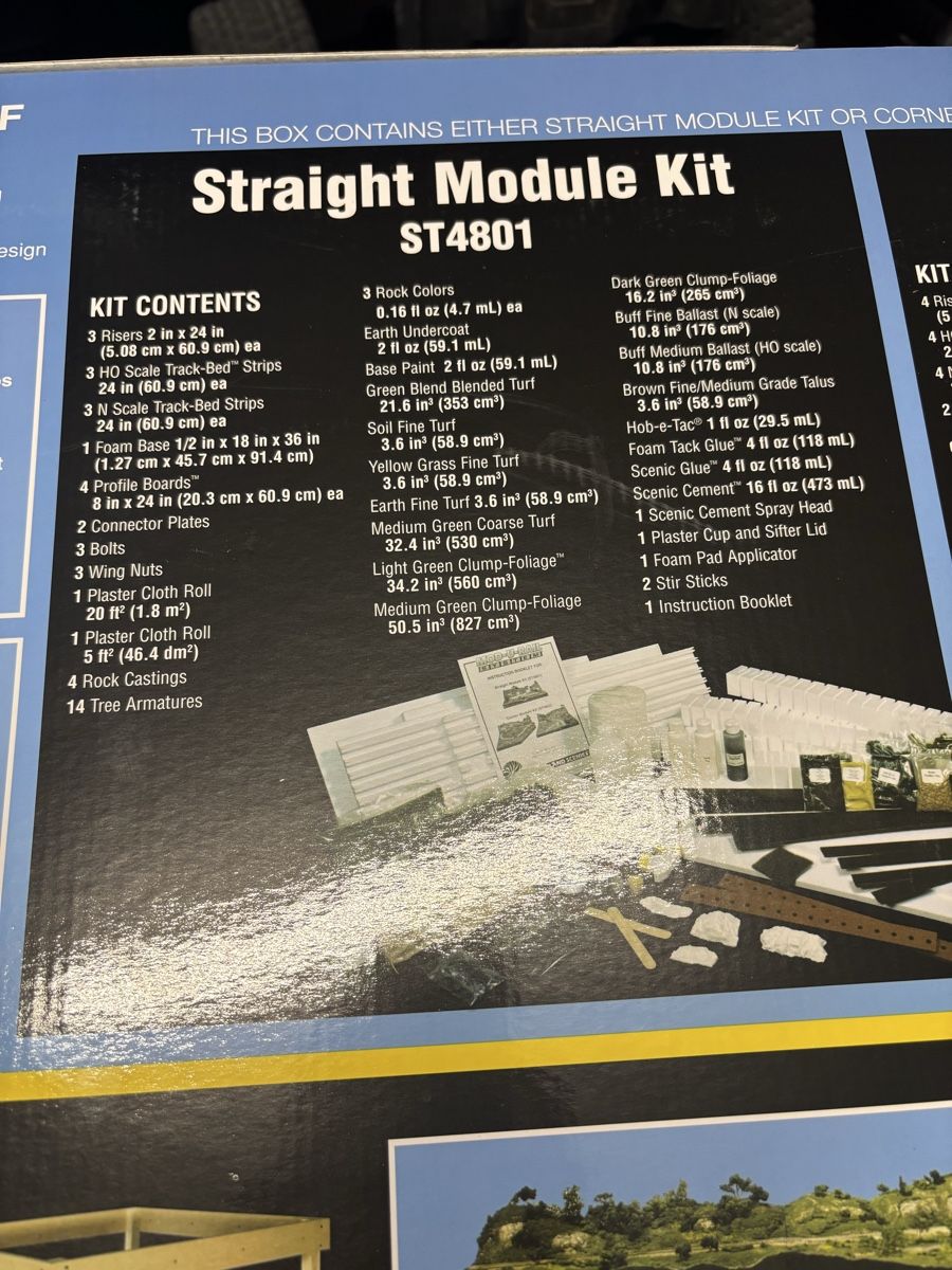 Modellini di ferrovie: Woodland Scenics Mod-u-Rail System Straight Module Kit ST480 – Nuovo (secondo la descrizione) da Lupfig venduto da Corona3 2