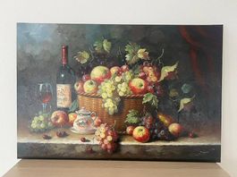Grosses italienisches Stillleben auf Leinwand