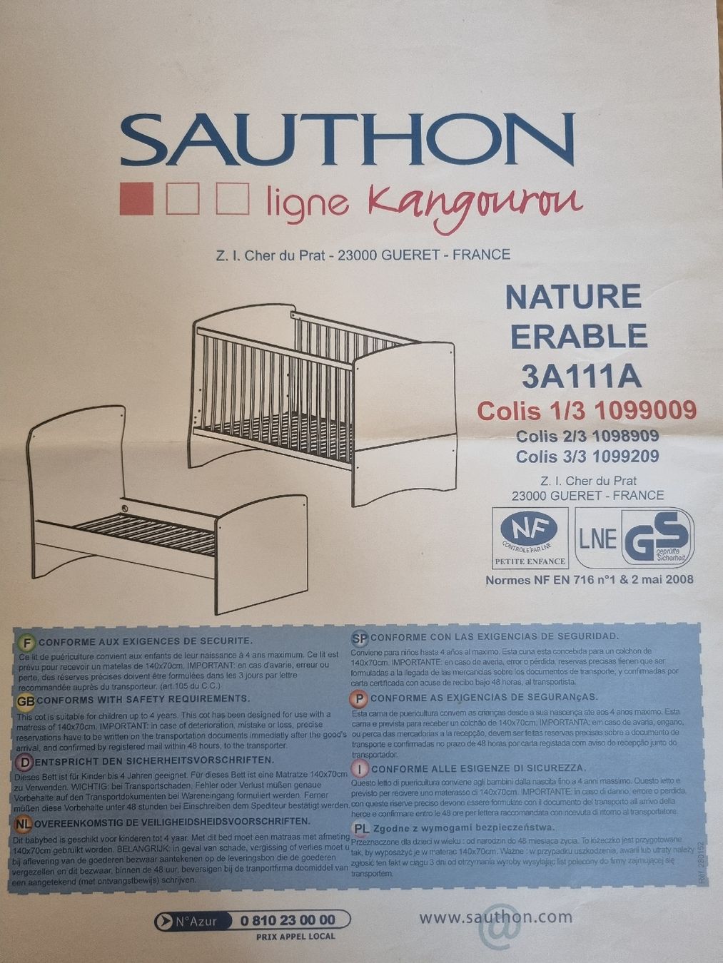 Fasciatoi & Accessori: Lit bébé et commode à langer – Usato da Crissier venduto da nkummer1 8