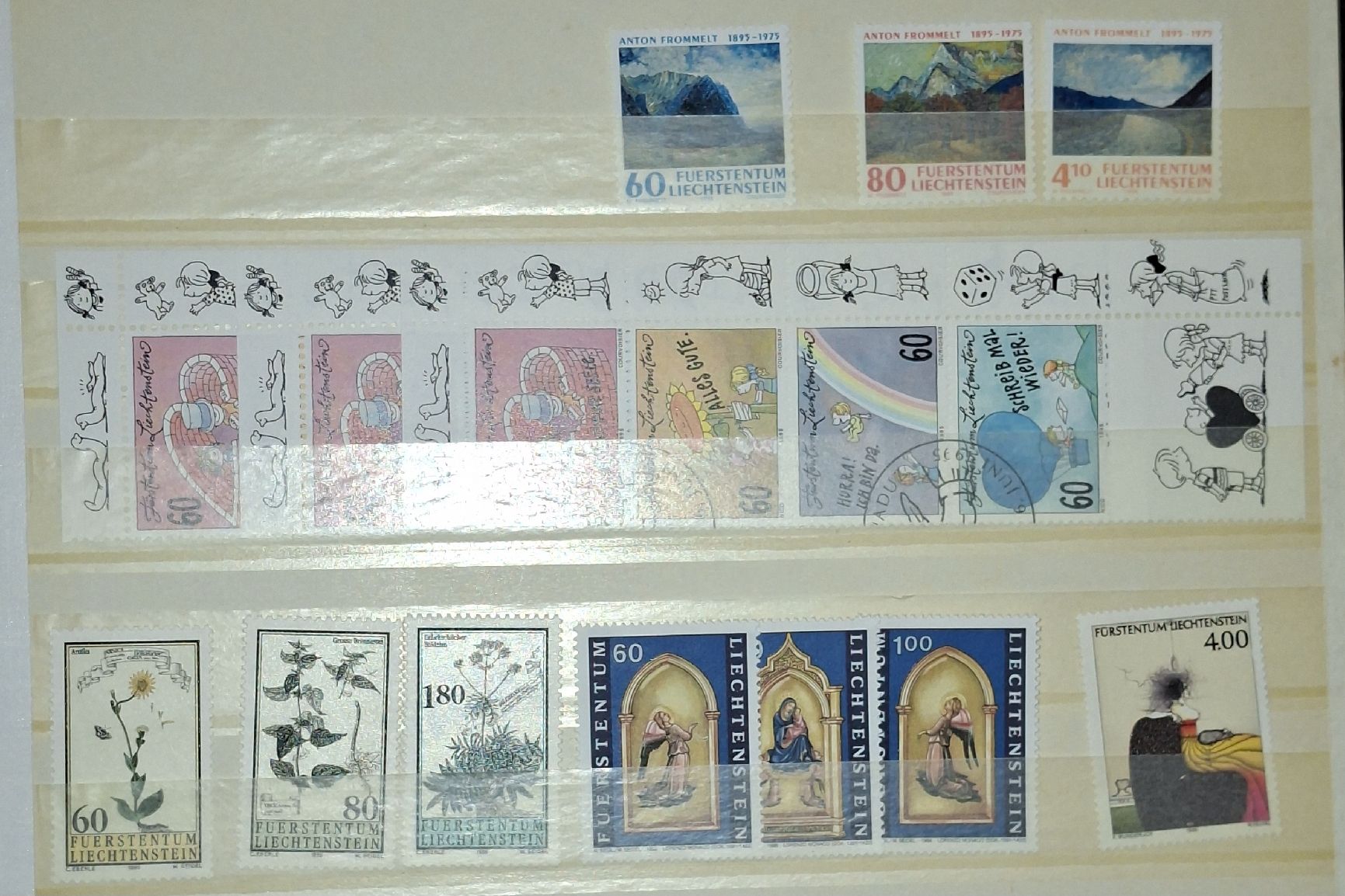 Alle Briefmarken: Lot div. Marken Liechtenstein  – Gebraucht aus Balgach von SIMEON27 4
