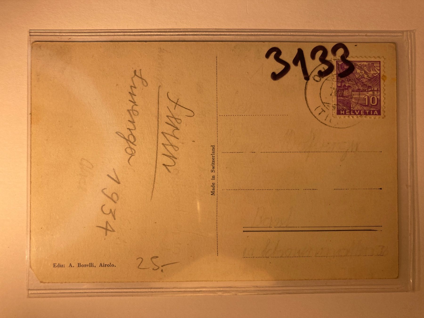 Cartoline postali: Piora, in vall – Usato da Lumino venduto da Givo 1