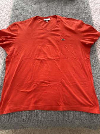 T-shirt Lacoste rouge XXL très bon état 🐊🔥