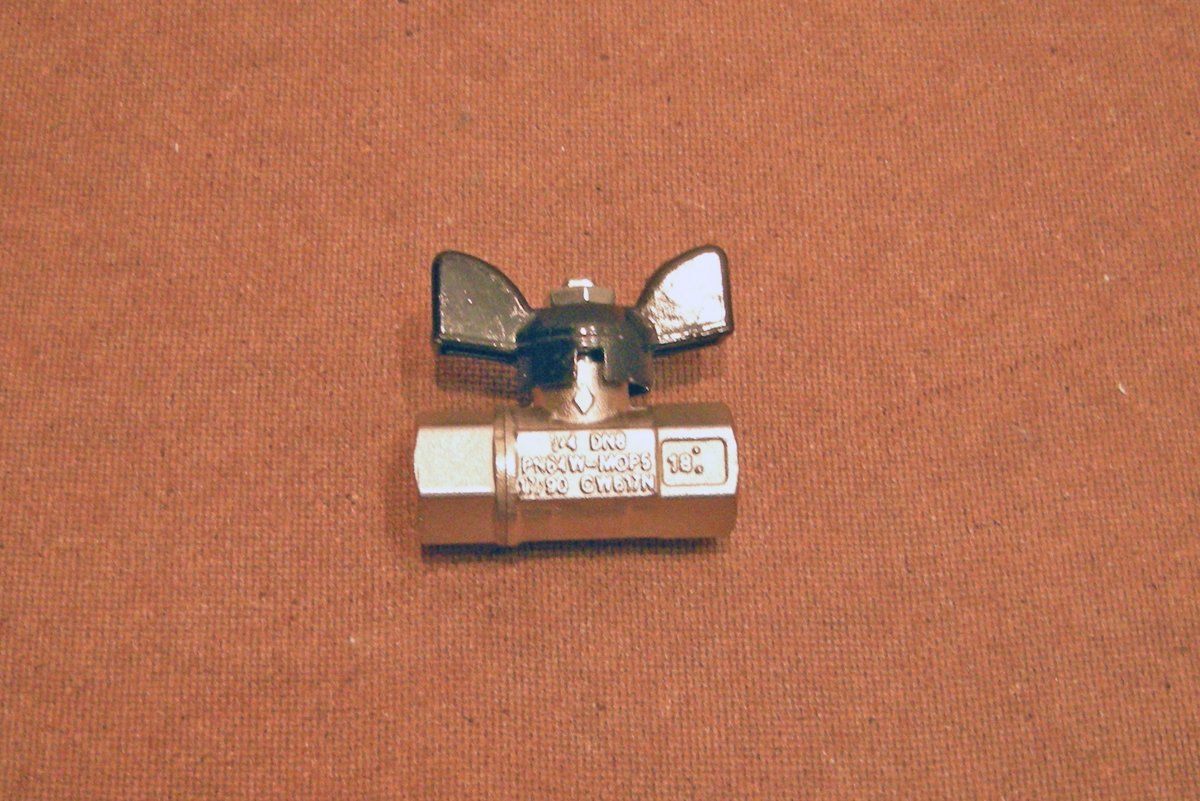 Rubinetteria: Geradesitzventil G 1/4" mit Flügel - DN 8 / PN 64W – Nuovo (secondo la descrizione) da Frenkendorf venduto da Dante-Schuggi