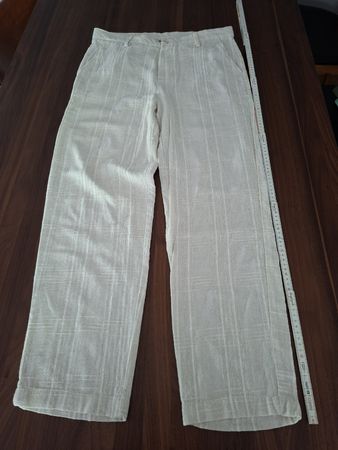 Zara Sommerhose Gr.S/M Herren beige, kariert Leicht ☀️
