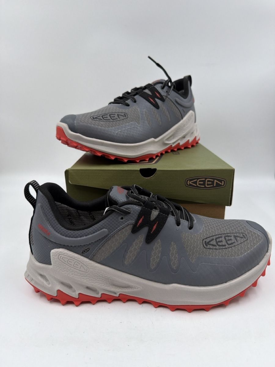 Keen Scarpe da uomo: Keen Zionic WP, Grau/Rot, Grösse 44.5 - Neu! – Nuovo e nell'imballaggio originale da Sirnach venduto da Fkobi 1