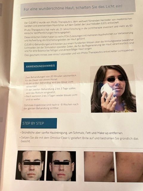 Attrezzature mediche: Akne Licht Behandlung / Therapie – Usato da Nottwil venduto da Frontal 4
