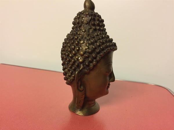 Skulpturen & Statuen: Alte Buddha Kopf aus Messing. – Gebraucht aus Lanzenhäusern von vic63 3