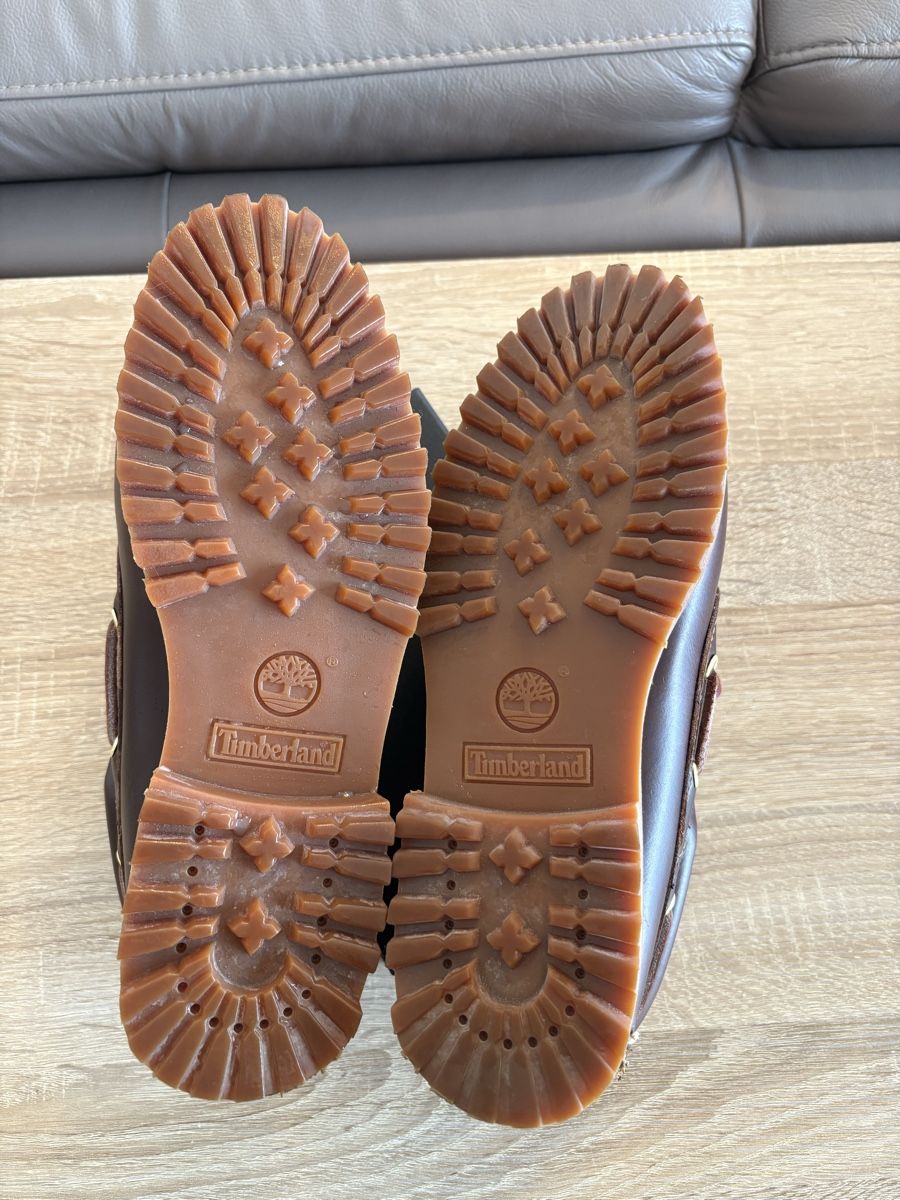 Timberland Scarpe da uomo: Timberland Authentics 3 Eye Classic - Bootsschuh - Braun – Nuovo (secondo la descrizione) da Zürich venduto da Noki__ 5