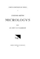 Guido d'Arezzo : Micrologus