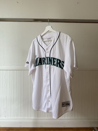 Baseball Trikot Majestic Seattle Mariners weiss Grösse XL