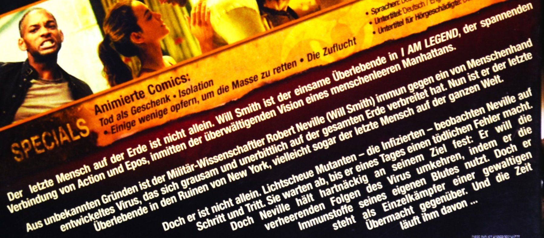 Tutti i DVDs: I AM LEGEND - WILL SMITH / PACKENDES ENDZEIT-SPEKTAKEL ! – Nuovo (secondo la descrizione) da Luzern venduto da piro12 2