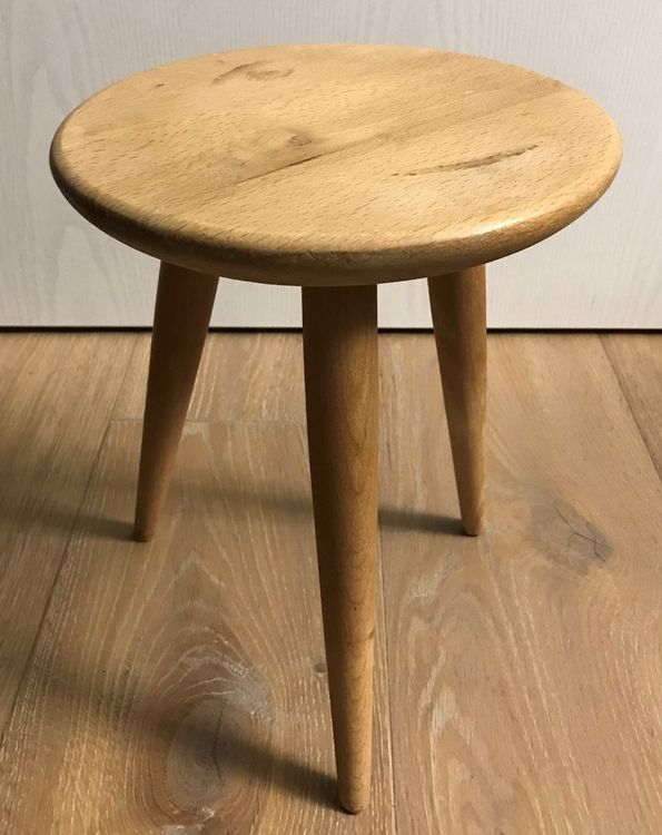 Blumenhocker Pflanzenhocker Holz Natur vintage alt älter Kaufen auf