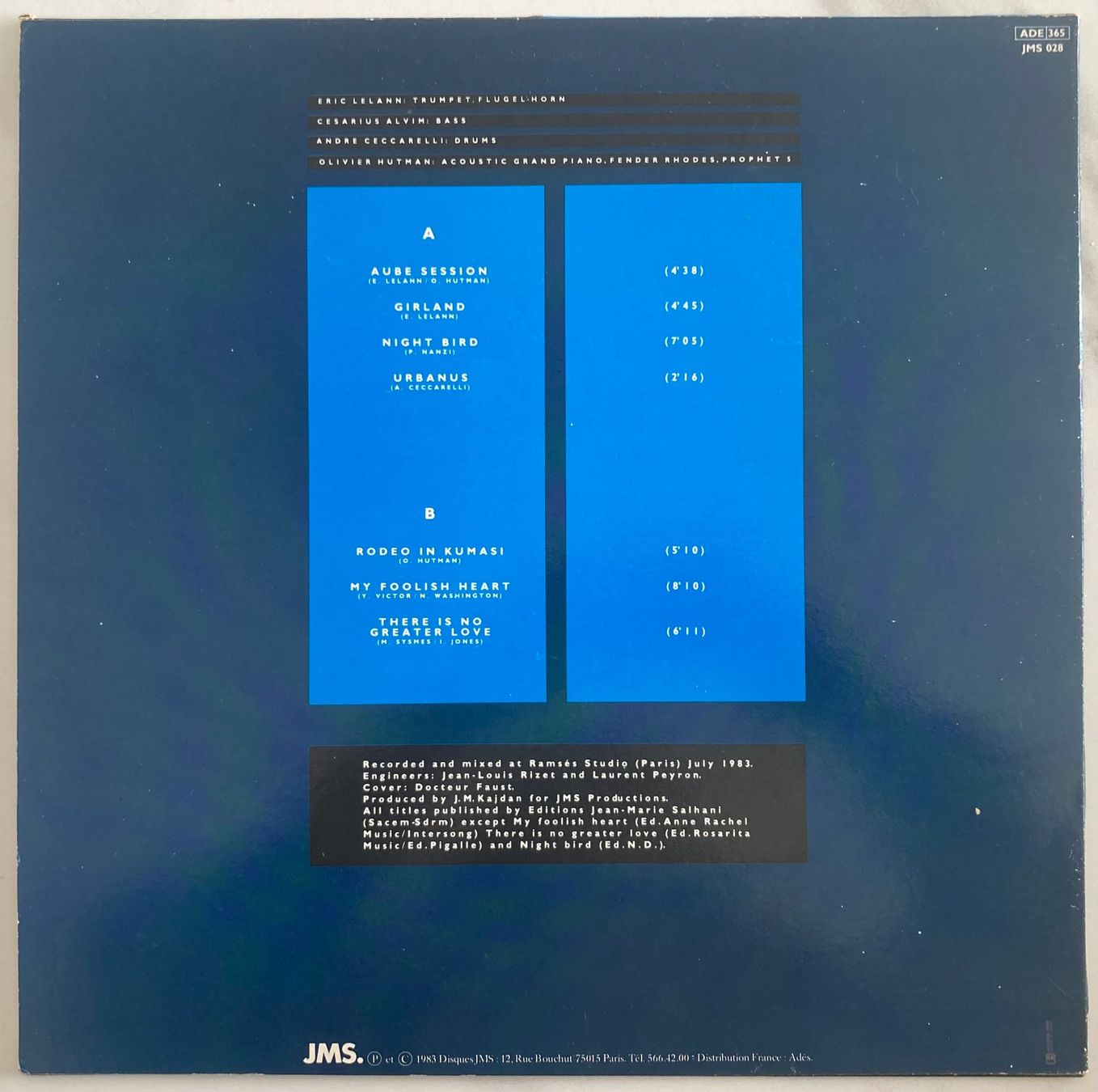 Schallplatten: ERIC LELANN - NIGHT BIRD – Gebraucht aus Poliez-Pittet von Newtown-Records 1