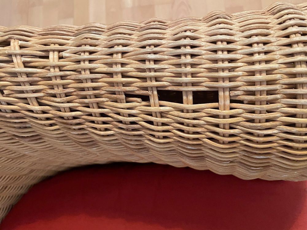 IKEA Korbsessel Rattansessel HARADS mit Kissen Kaufen auf Ricardo