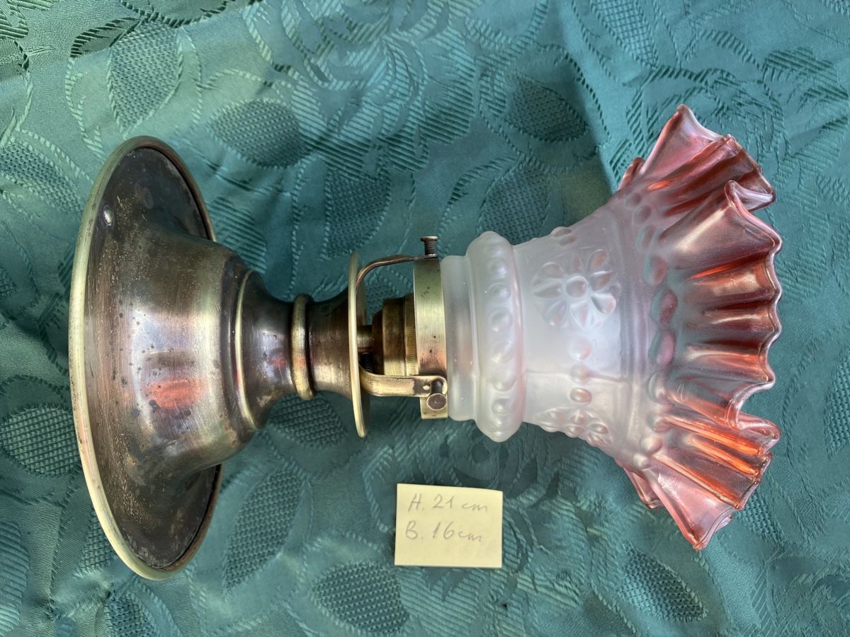 Lampadari & plafoniere: Antik Deckenlampe mit schöne Glasschirm – Usato da Zürich venduto da otomado 8