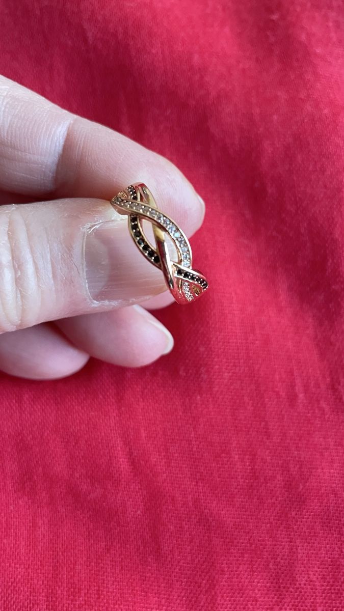 Anelli: Neu! Modeschmuck Infinity Twist Ring Grösse 8 – Nuovo e nell'imballaggio originale da Schaffhausen venduto da sun_k7nm 3