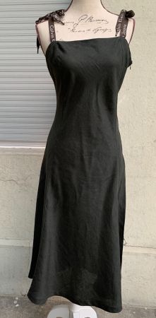 Magnifique robe en lin CALVIN KLEIN JEANS lacet logo t.L